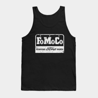 FoMoCo Ford parts worn look white print Tank Top